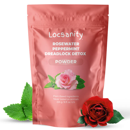 Locsanity Dreadlock Hair Scalp Detox - Deep Clean Dreadlock Powder, Cleansing Conditioner - Natural Hair Cleanser for Build Up - ACV Alternative, Loc Care and Maintenance Products