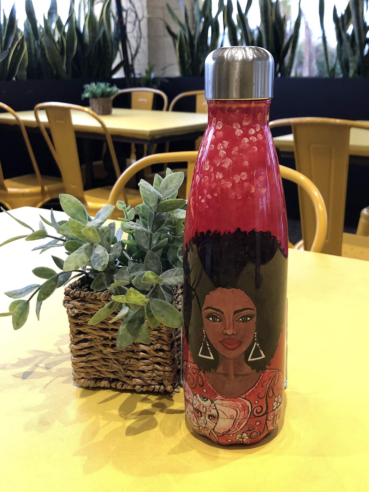 Shades of Color Stainless Steel Bottle, I Am Powerful, 10 x 3 x 10.5 inches (SSB176)