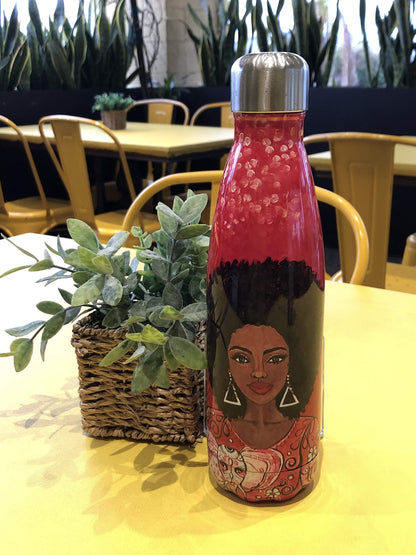 Shades of Color Stainless Steel Bottle, I Am Powerful, 10 x 3 x 10.5 inches (SSB176)
