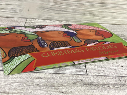 Shades of Color Christmas Melodies African American Christmas Cards 5 x 6.75 inches, 15 Cards and Envelopes (X23-179)