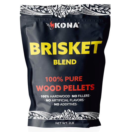 Kona Brisket Blend Smoker Pellets, Intended for Ninja Woodfire Outdoor Grill, 2 lb Resealable Bag