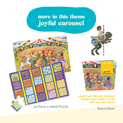 Upbounders: Carousel Animals Numbers and Colors - Board Book