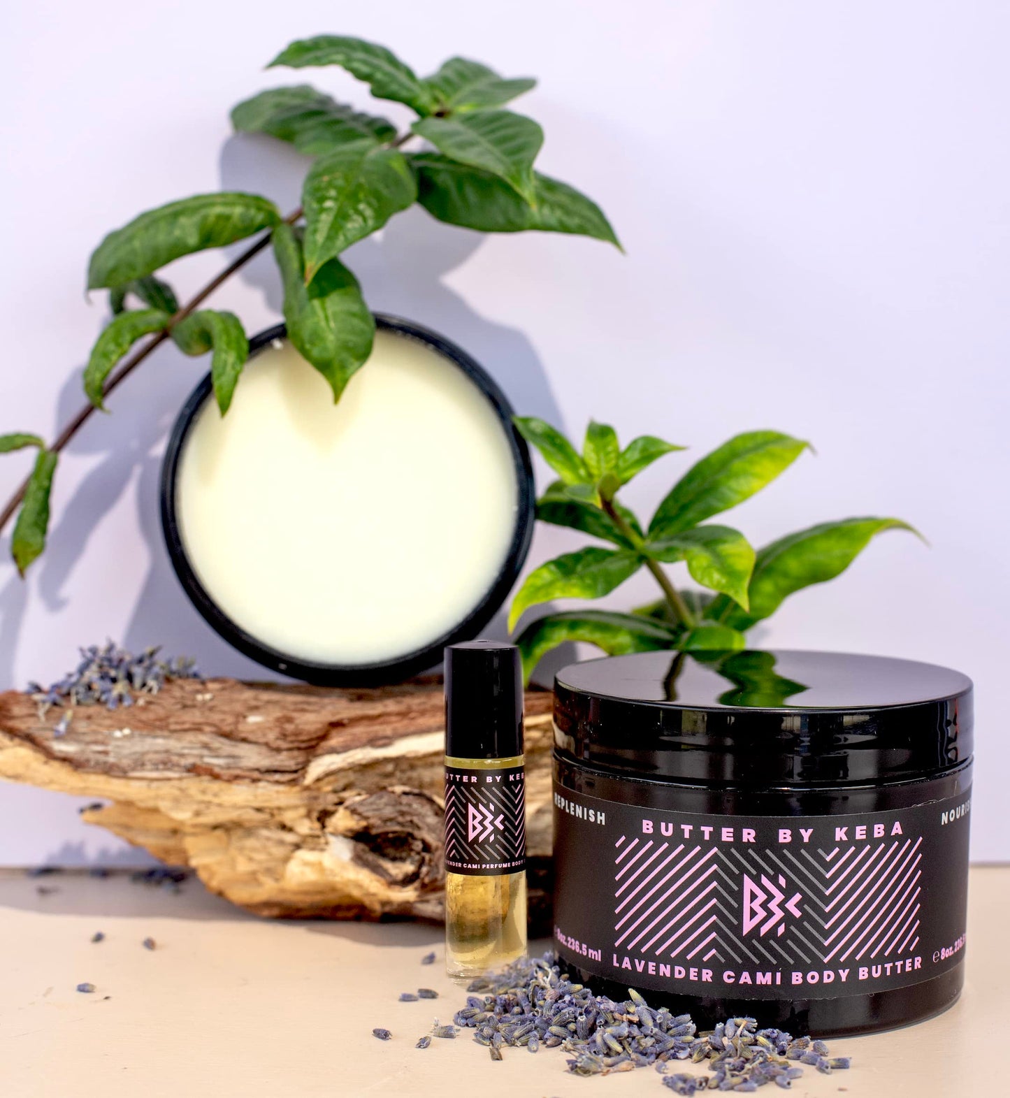 Butter By Keba Mild Lavender Cami Luxury Body Care Essentials Trio