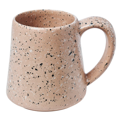 SWEET JULY Edgewater Collection Coffee Mugs Set of Two - Durable, Hand-Thrown Ceramic Mugs for Coffee & Tea, 16 oz Capacity - Available in White, Black, Gray, and Ch (Chai Speckled)