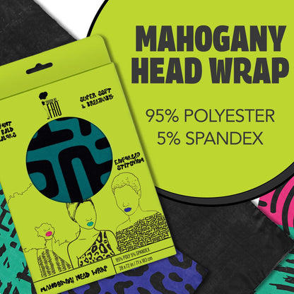 Pardon My Fro Hair Wrap - Multi Purpose Fashion Head Wrap - Mahogany