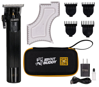 Cordless Trimmer with 4 Guards & Shaping Tool, Clippers Tool for Beginners & Men Shaping & Edging Hairline & Beard, Trim Buddy