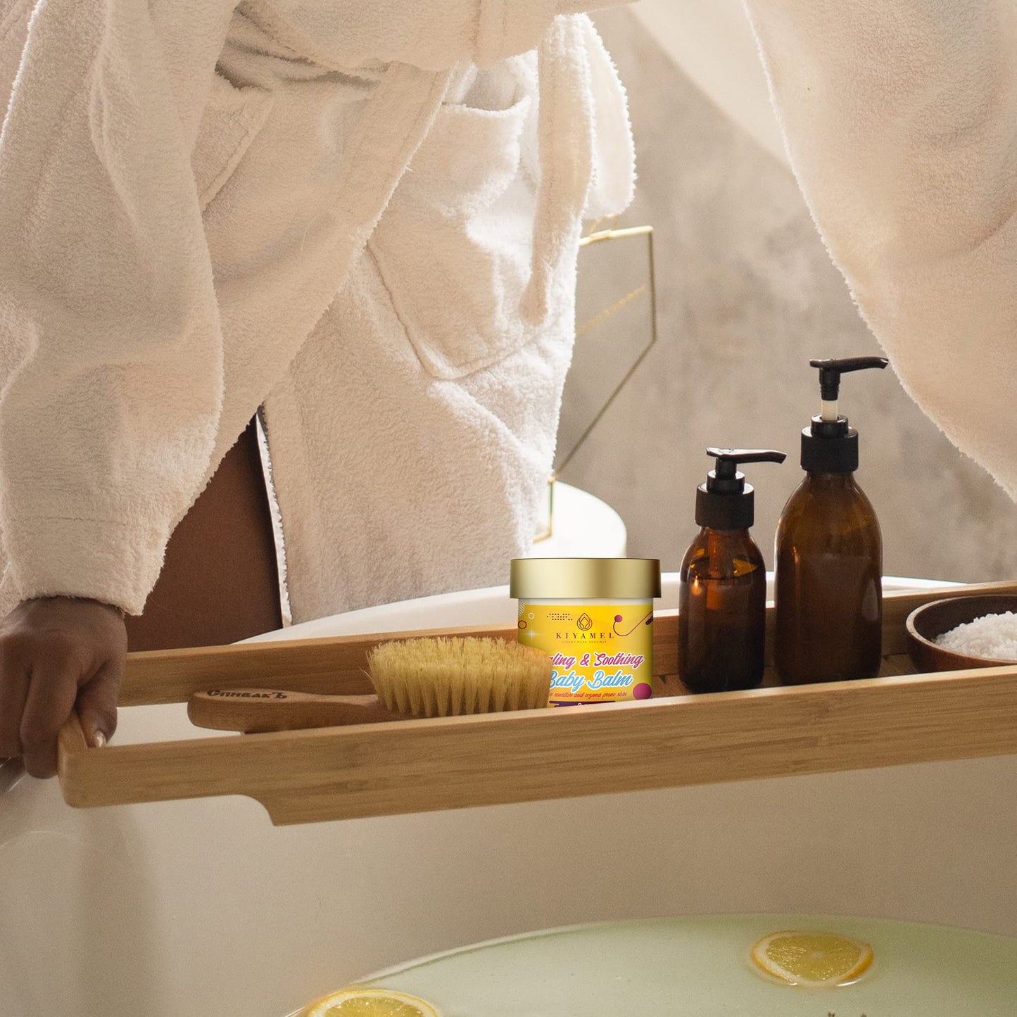 KIYAMEL Healing & Soothing Baby Balm for Sensitive and Eczema Prone Skin| Made with Mango & Shea Butter, Jojoba oil and Vitamin E which gives you a smooth skin and Hydrates & Nourishes Sensitive Skin