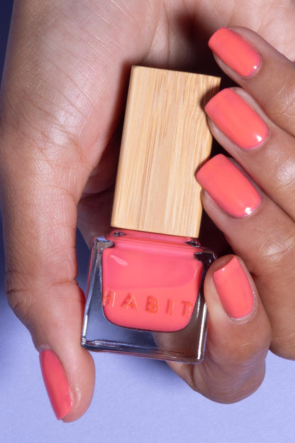 Habit Cosmetics | Vegan, Toxin-Free & Sustainably Packaged Nail Polish - Pink - 0.3oz (Lookin' for Trouble)