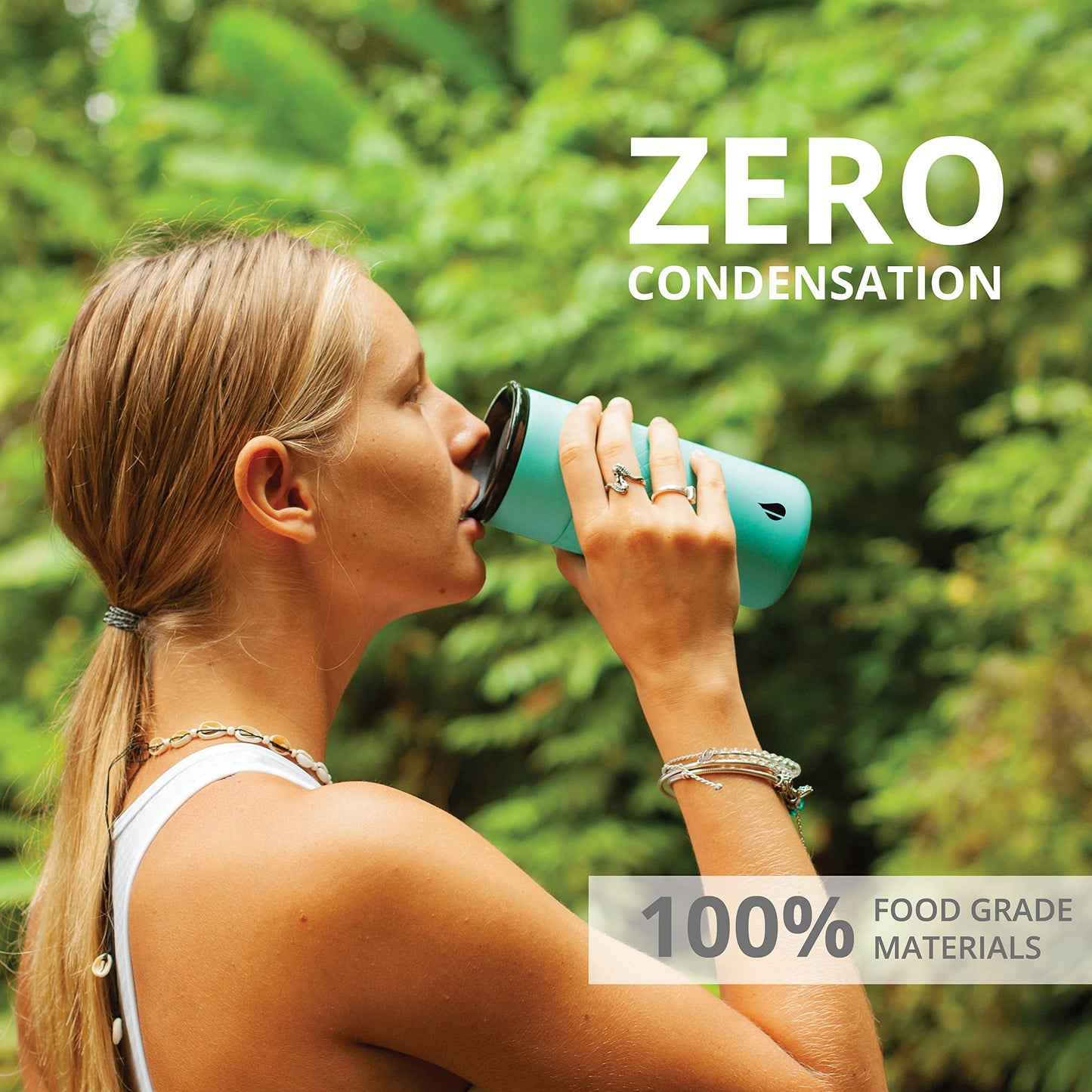 Elemental Artisan Insulated Tumbler, Triple Wall Coffee Travel Mug, Reusable Stainless Steel Coffee Tumbler with Ceramic Lid, Thermal Coffee Cups for Hot (6 Hrs) & Cold (18 Hrs), 16oz - Robin's Egg