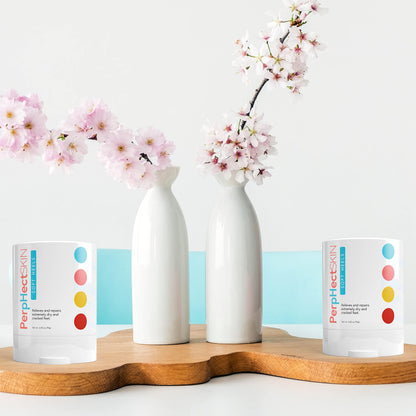 PerpHectSKIN Intensive Foot Repair Roll-On for Cracked Heels and Dry Feet with Rich Natural Emollients, Cupuacu Butter, Shea Butter, and Vitamin E. Non-Messy and Non Slippery, 2.65 Oz