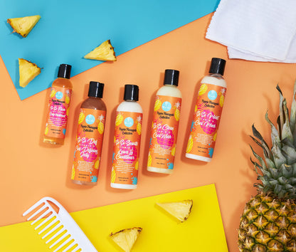 Curls Poppin Pineapple So So Smooth Vitamin C Leave In Conditioner - Conditions & Softens Hair - For Wavy, Curly, and Coily Hair Types, 8 Ounces