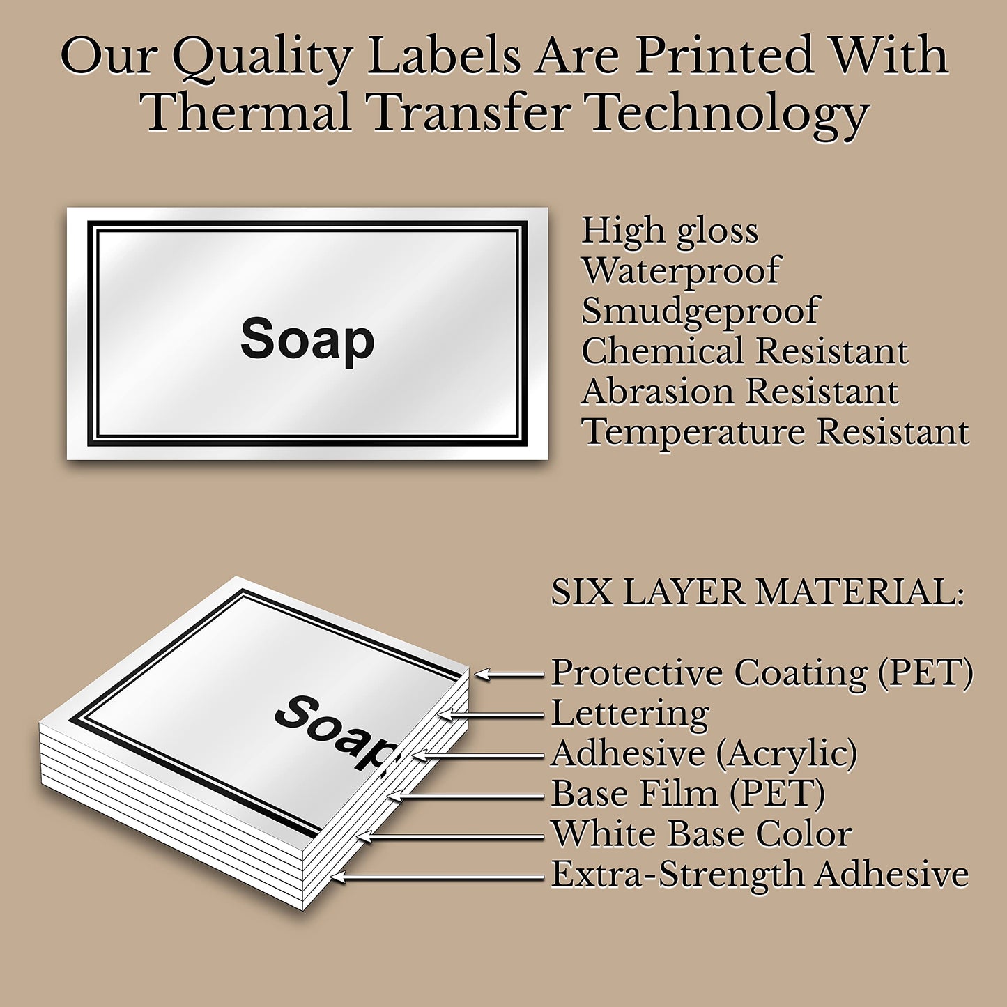 Artanis Home Glass Bottles With Black Satin Stainless Steel Pumps and Customized Waterproof Labels, 16 oz Boston Round, Amber