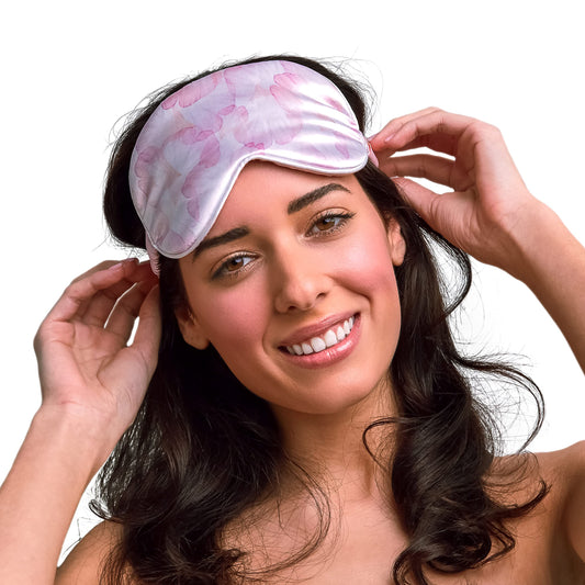 Grace & Company Silky Satin Eye Mask for Women - Premium Satin Silk Sleep Mask - Hydrating, Ultra Soft & Lightweight Vegan Sleeping Mask - Arabella