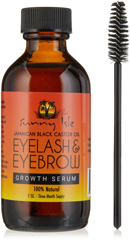 Sunny Isle Jamaican Black Castor Oil Eyelash & Eyebrow Growth Serum 2oz