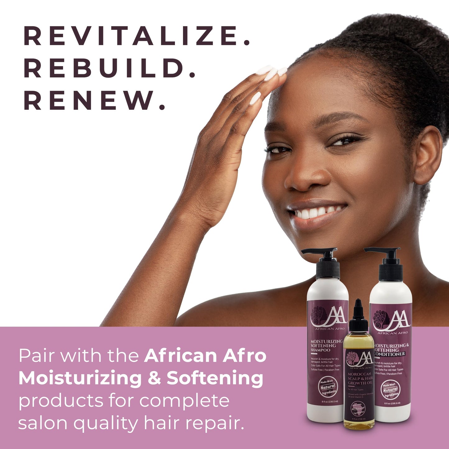 African Afro Strengthen & Restore Edge Treatment, Hair Growth and Scalp Treatment With Peppermint Oil, All Natural Hair Treatment for Edges, Cruelty-Free Hair Care for Women and Men, 4 Fl Oz