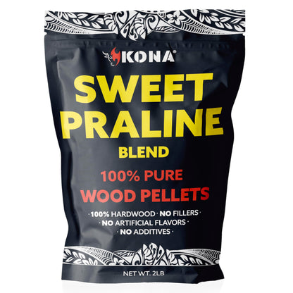 Kona Sweet Praline Pecan Smoker Pellets, Intended for Ninja Woodfire Outdoor Grill, 2 lb Resealable Bag