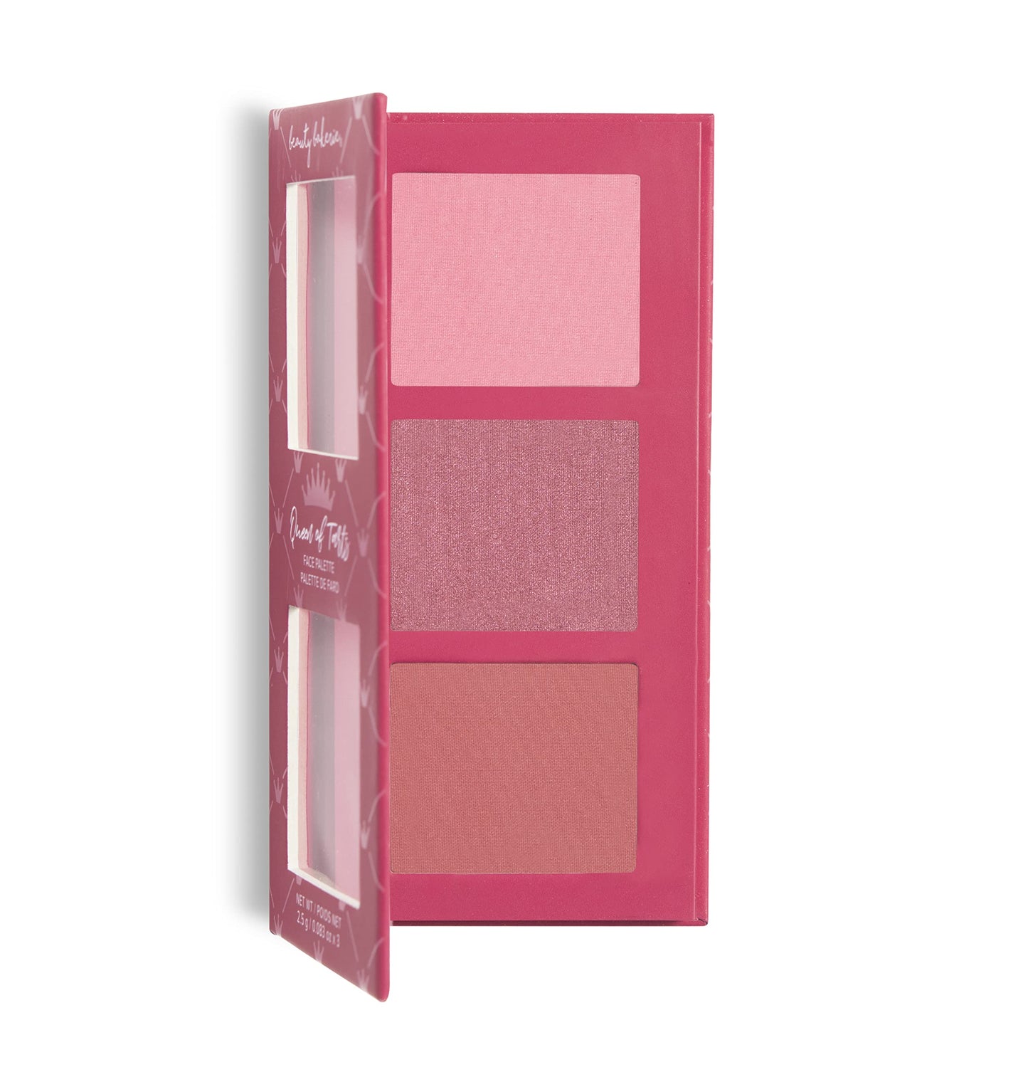 Beauty Bakerie Queen of Tarts Bar Mini Makeup Palette, Three Universal Shades of Blushes Makeup, Travel Size