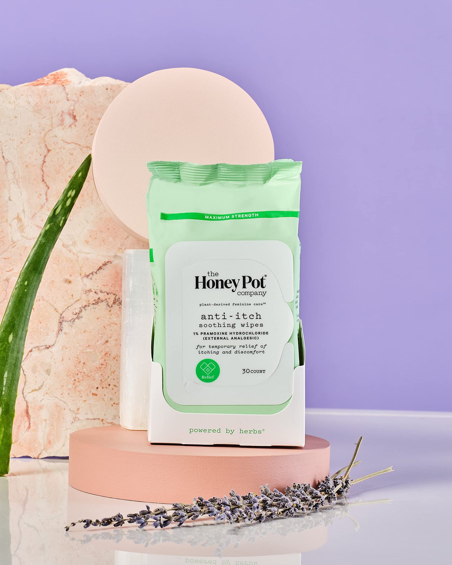 The Honey Pot Company - Feminine Wash & Feminine Wipe Bundle - Includes Ph Balance Feminine Wash and Wipes for Women - Herbal Infused Feminine Care Products - Anti-Itch