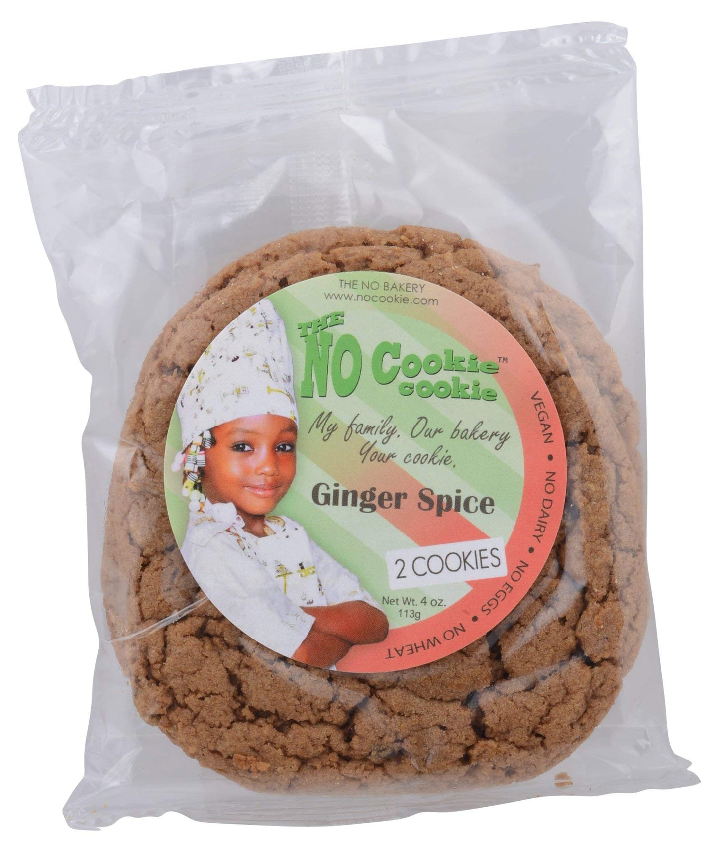 NO COOKIE Ginger Cookies, 4 OZ