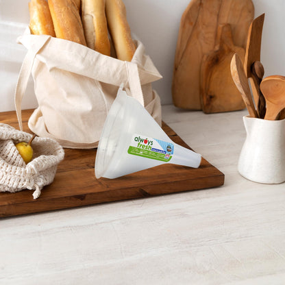 COMPAC HOME Small Funnel - Natural - Clear - Food Storage, Portion Control, Dishwasher Safe, Microwave Safe