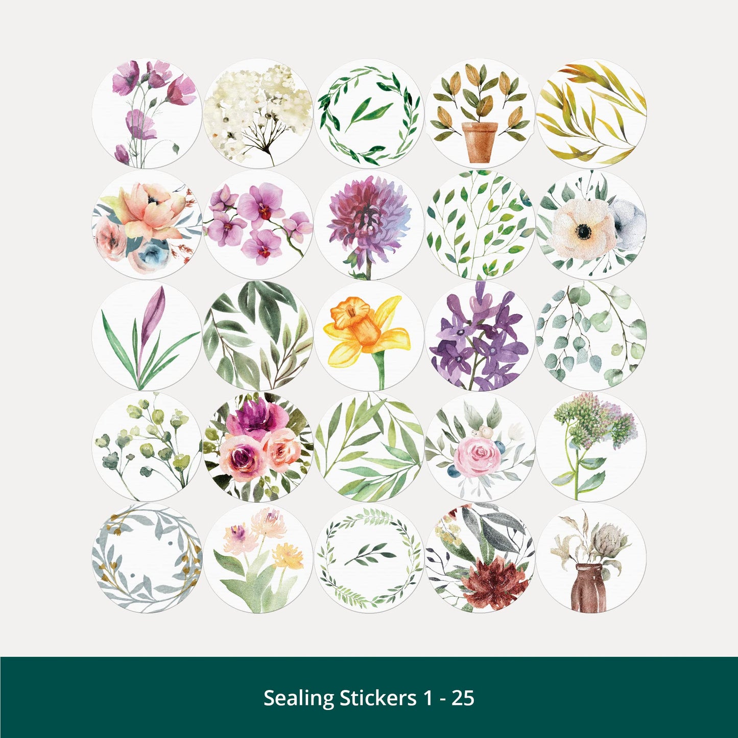 Dessie 50 Different Sympathy Cards With Greetings Inside. 5x7 Inch 50 Condolence Cards With Crisp Designs, Envelopes And Matching Floral Sealing Stickers