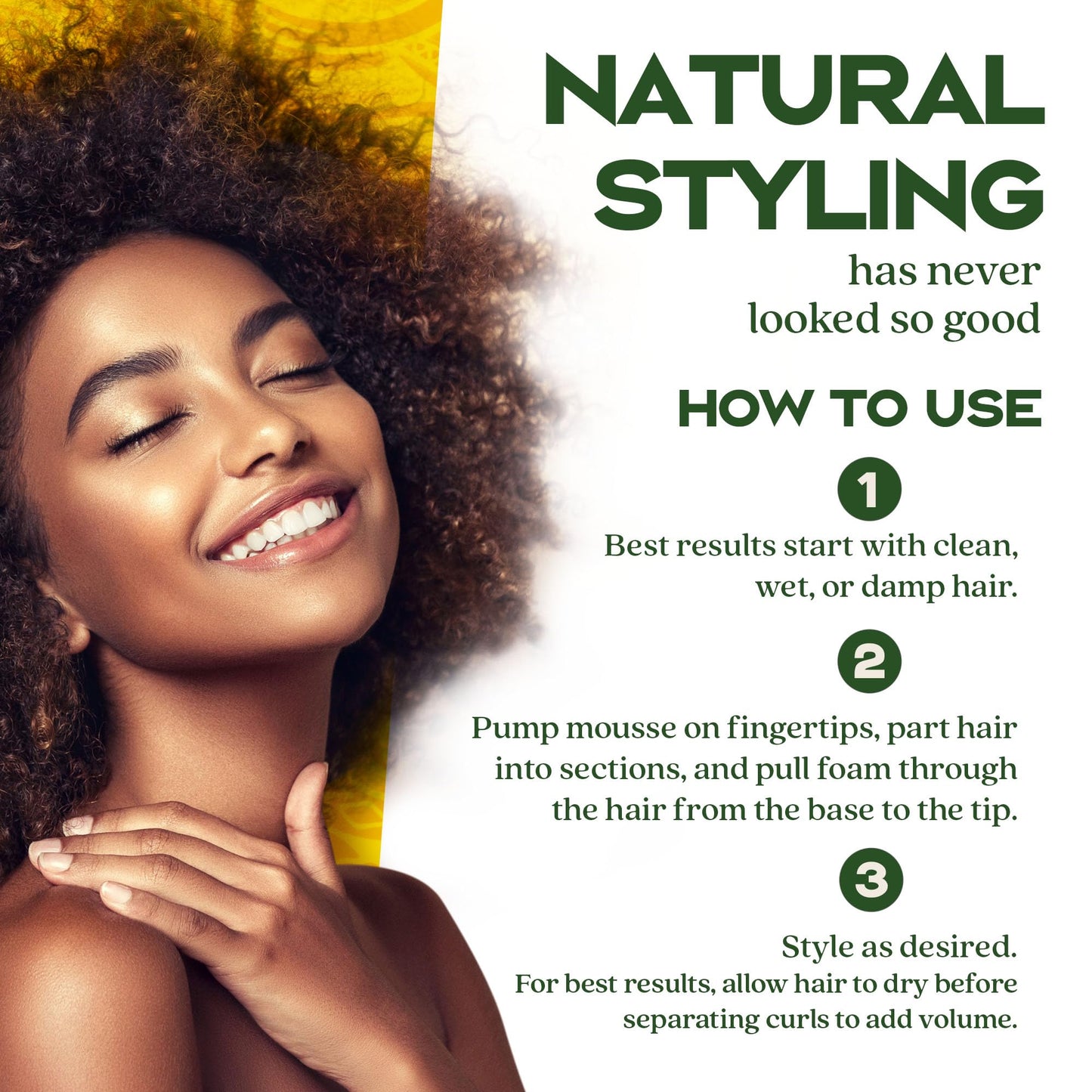 Evolving Textures Remember Me Styling Foam and Holding Mousse for Curly Hair, Curl Leave In with Coconut Oil & Aloe Vera, Go Big & Bold with Moisturizing and Curl Defining Hair Mousse 8 fl. oz.