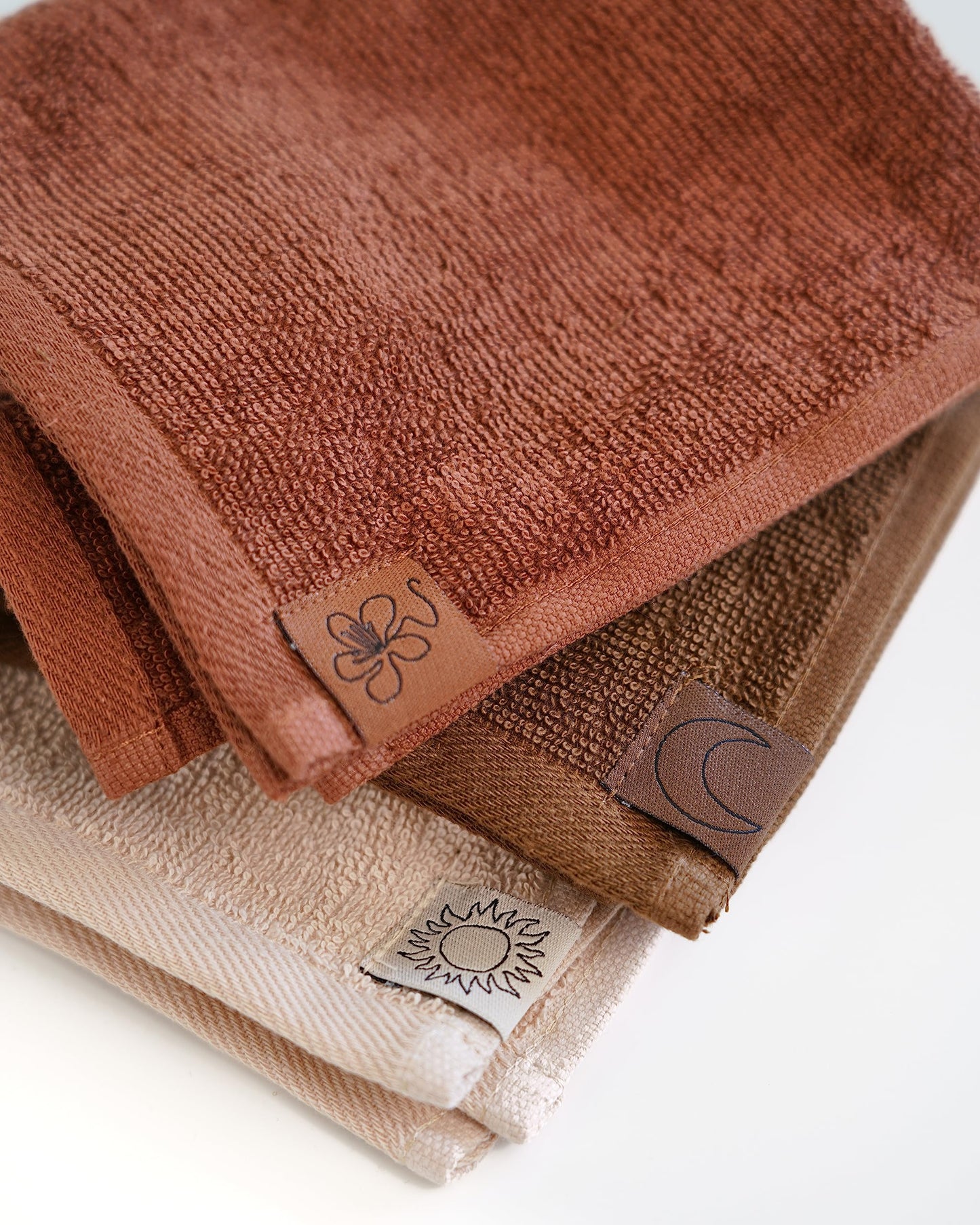 SWEET JULY Skin Face Towel Set Day & Night, Makeup Removal, 100% Cotton, Soft, Absorbent, Daily Use, Pack of 6