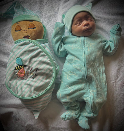 Orijin Bees Nu'Bee Plush Baby Doll (Mint)