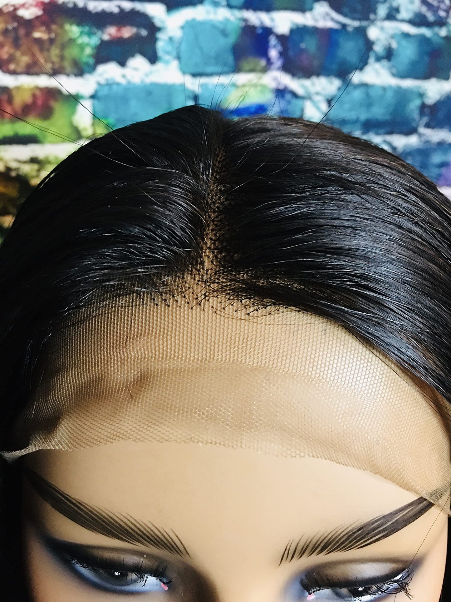 2Chique Boutique Human Hair Wig 4x4 Transparent Lace Wig Natural Color Silky Straight 20 inches