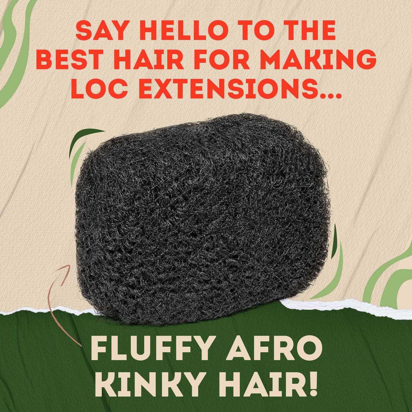 Locsanity Afro Kinky 100% Bulk Natural Human Hair - Braiding Hair for Dreadlocks, Loc Repair, Dreadlock Extensions, Twists, Braids - 8 Inches Long, 1 Oz #1