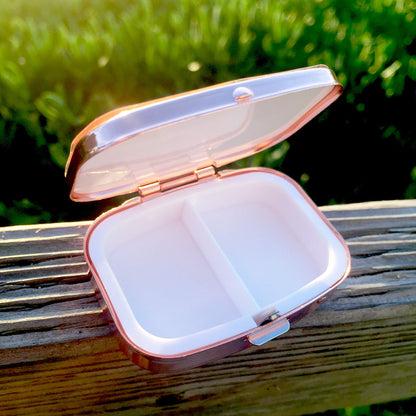 Shades of Color Pill Box Case, Sistas, 2.23 x 1.77 inches, Red (PBC123)