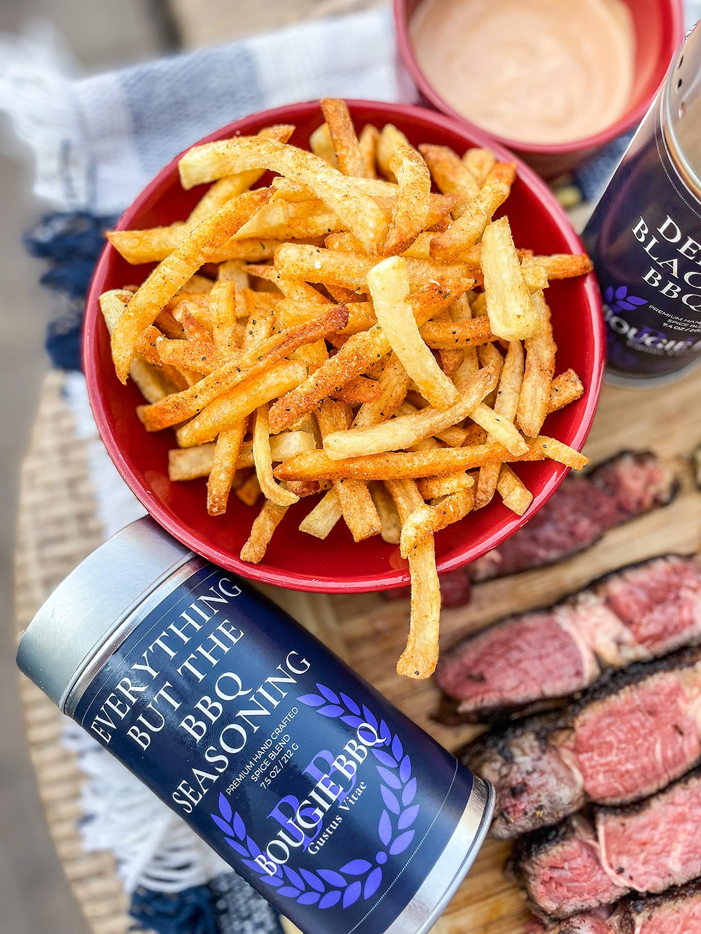 Everything But The Bougie BBQ Seasoning | Gourmet Seasoning, Artisanal Spice Blend | All Natural, Non GMO | Hand Crafted in Small Batches in USA | No MSG or Artificial Ingredients | GLP-1 Friendly | Sustainably Sourced, Ultra Premium Seasoning | Bougie BB