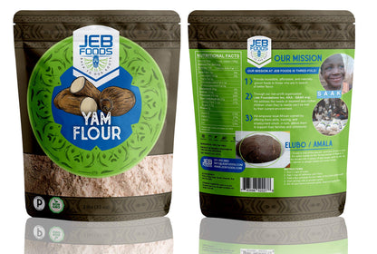 Yam flour – Nigerian Amala/Elubo flour 4lbs bag (Dioscorea rotundata) gluten-free, grain free, non-gmo, nut-free, 100% natural, naturally grown, vegan, Kosher.