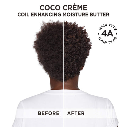 Carol's Daughter Coco Creme Coil Enhancing Moisture Butter, with Coconut Oil and Mango Butter, for Very Dry Curly Hair, Paraben and Silicone Free, 12 oz