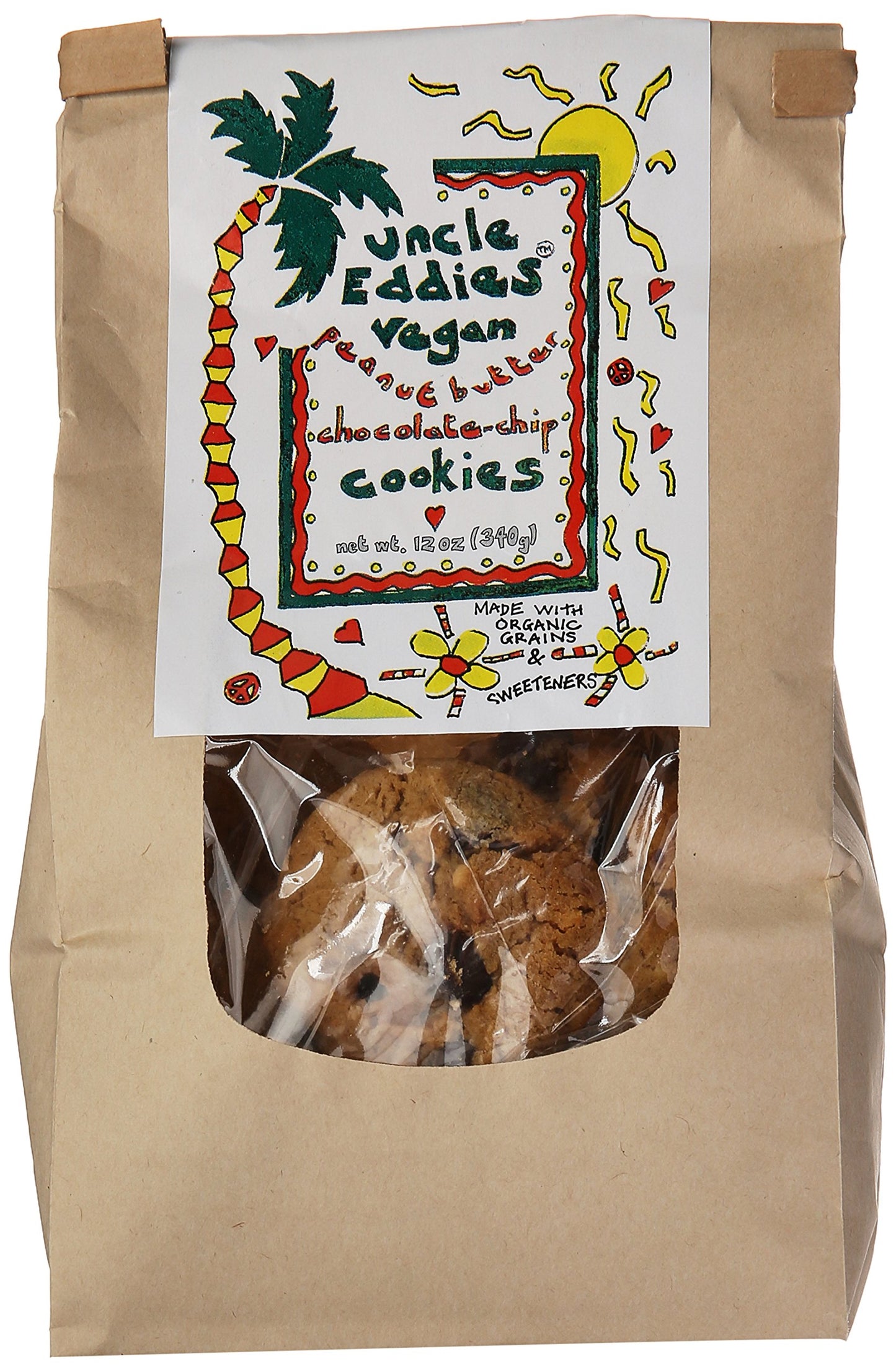 Uncle Eddie's Vegan, Peanut Butter Chocolate Chip Cookie, 12 oz
