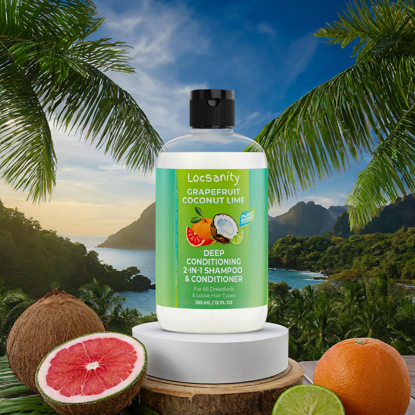 Locsanity Grapefruit Coconut & Lime Moisturizing and Nourishing Shampoo