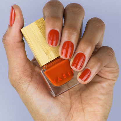 Habit Cosmetics | Vegan, Toxin-Free & Sustainably Packaged Nail Polish - Orange - .3oz (Tandoori)