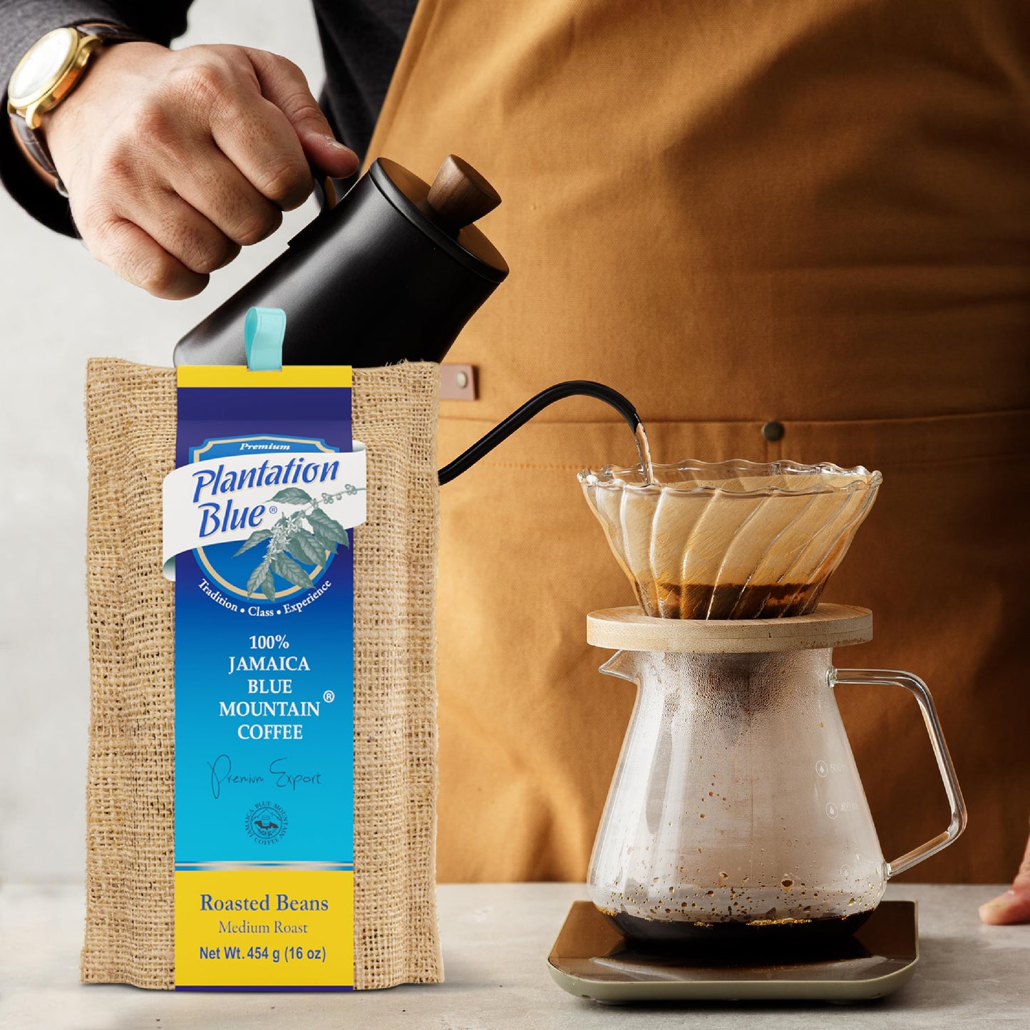 Exclusive Island Blend Bundle: 1lb 100% Jamaica Blue Mountain + 1lb Bespoke Blend with Hawaiian Kona Whole Bean Coffee Medium Roast