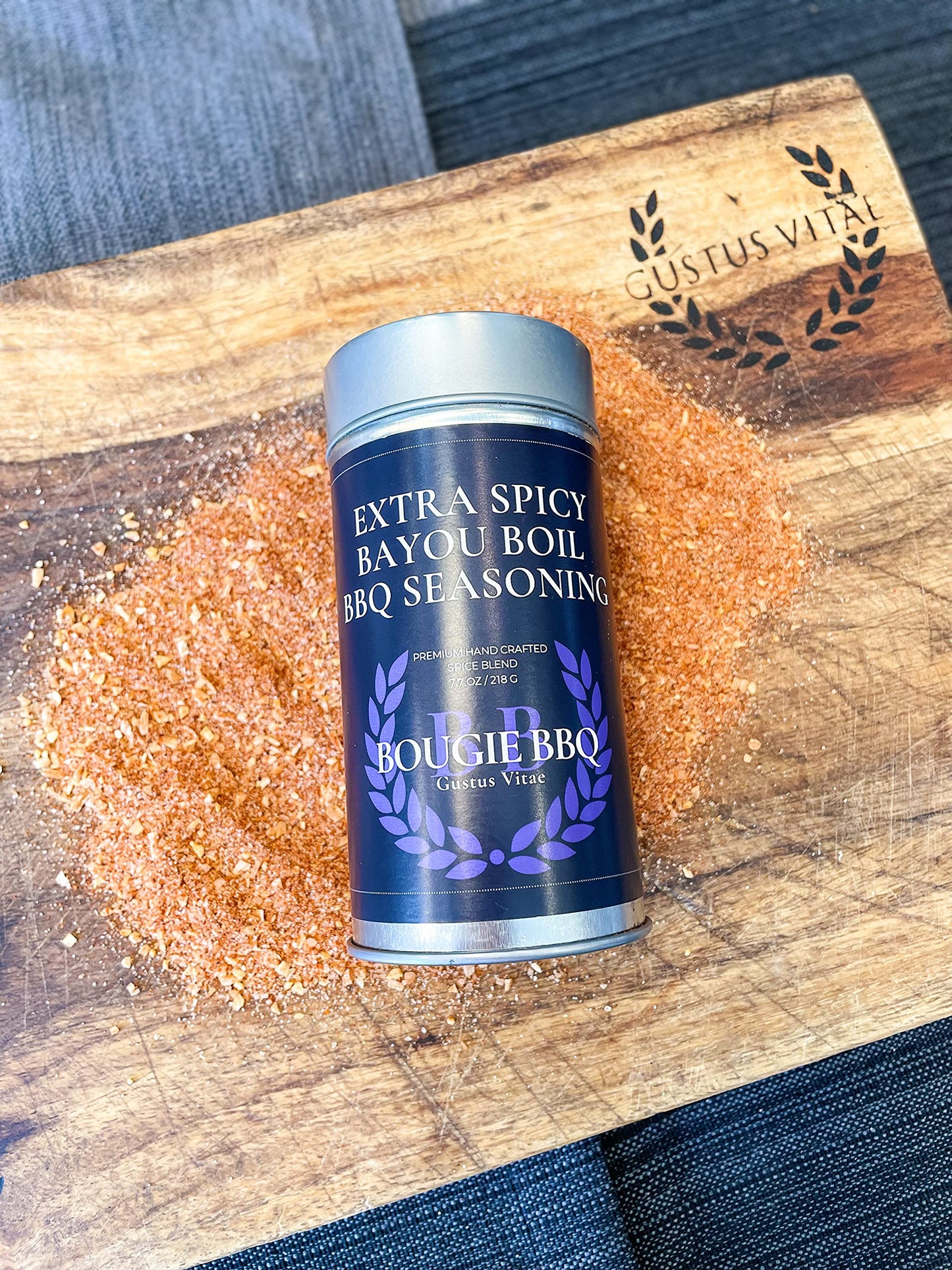 Extra Spicy Bayou Boil BBQ Seasoning | Gourmet Seasoning, Artisanal Spice Blend | All Natural, Non GMO | Hand Crafted in Small Batches in USA | No MSG or Artificial Ingredients | GLP-1 Friendly | Sustainably Sourced, Ultra Premium Seasoning | Bougie BBQ |