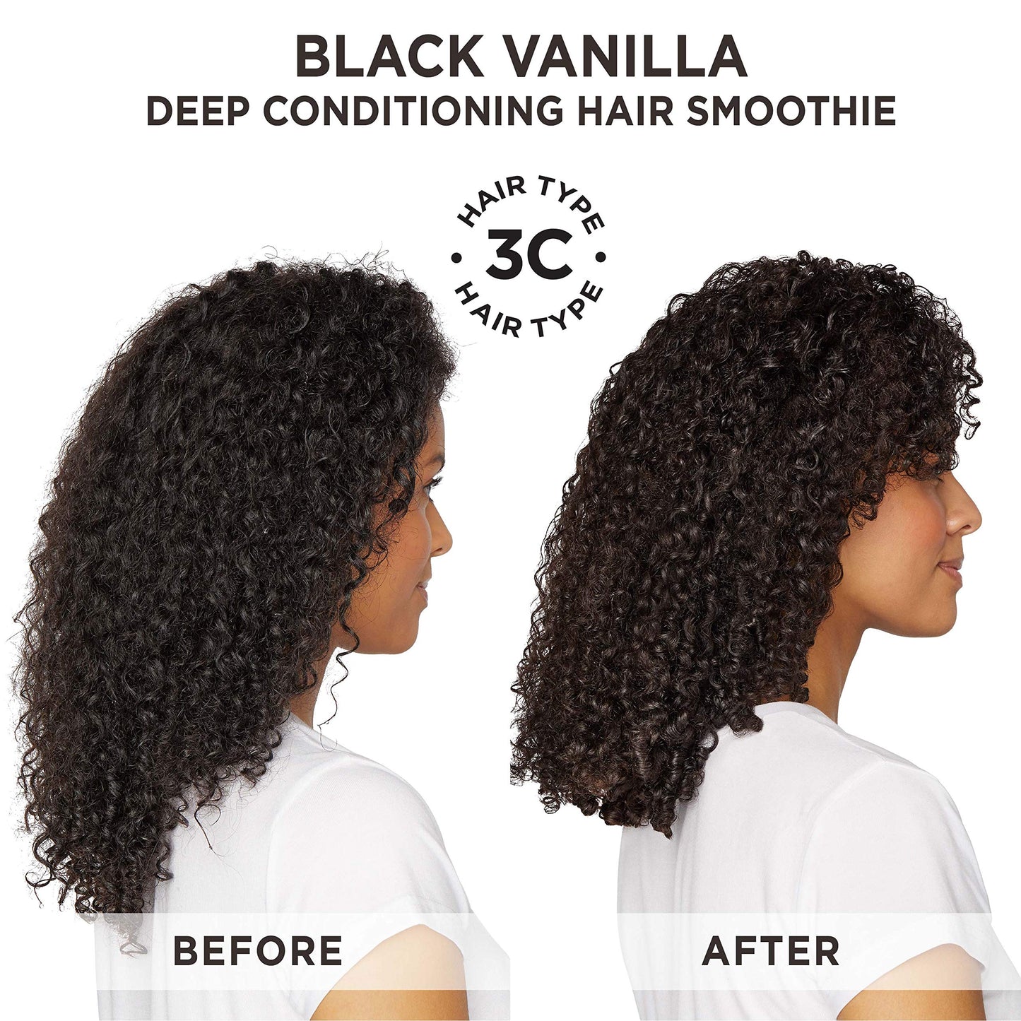 Carol's Daughter Black Vanilla Hair Smoothie for Curly, Wavy or Natural Hair, Shea Butter Hair Mask For Dry and Dull Hair, 8 Oz