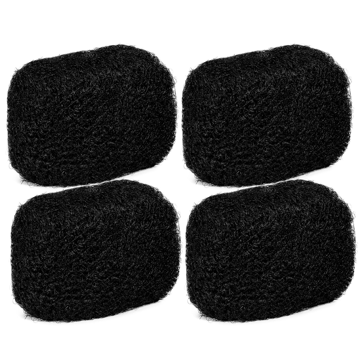 Locsanity Afro Kinky 100% Bulk Natural Human Hair - Braiding Hair for Dreadlocks, Loc Repair, Dreadlock Extensions, Twists, Braids - 8 Inches Long, 1 Oz #1B