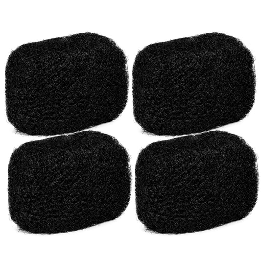 Locsanity Afro Kinky 100% Bulk Natural Human Hair - Braiding Hair for Dreadlocks, Loc Repair, Dreadlock Extensions, Twists, Braids - 8 Inches Long, 1 Oz #1B