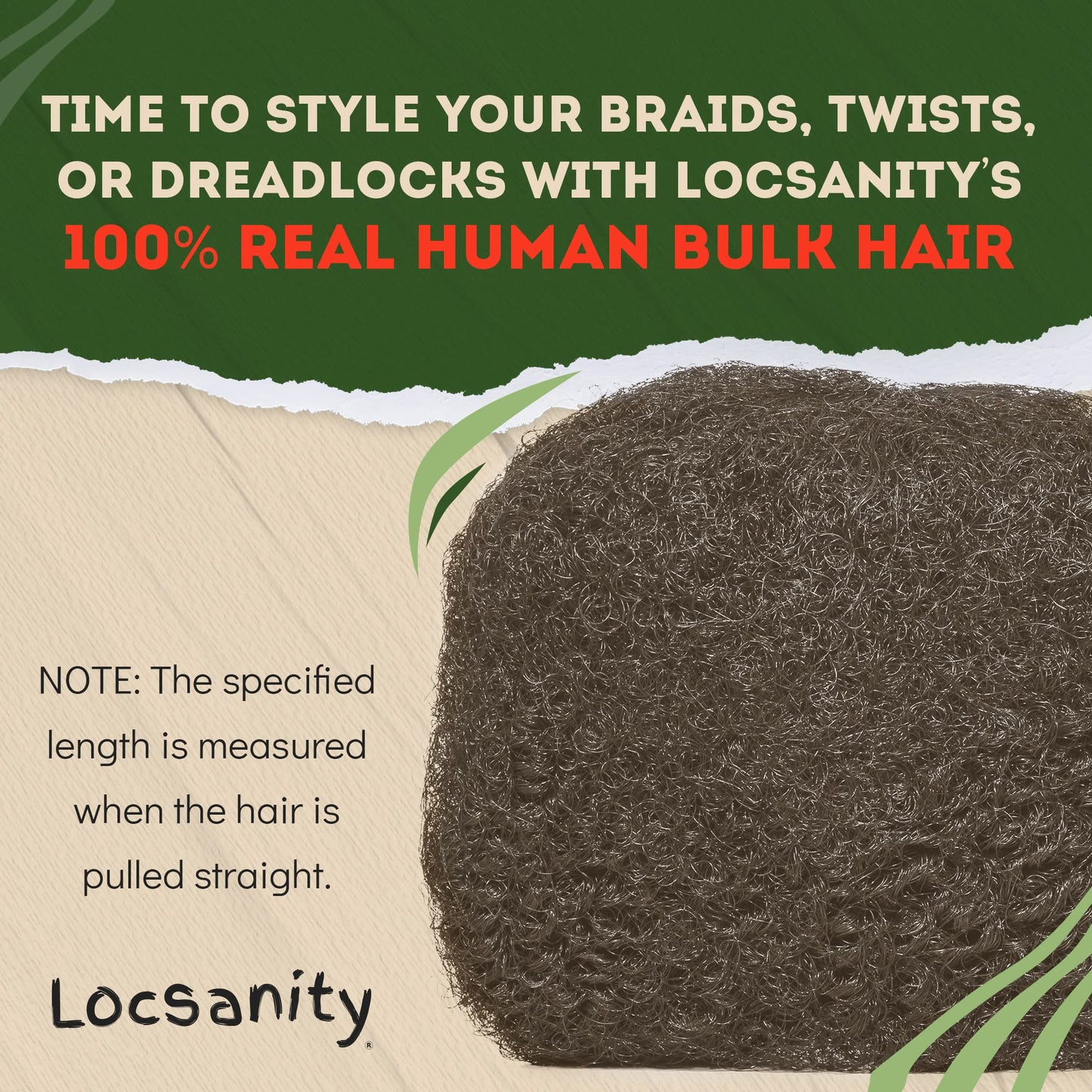 Locsanity Afro Kinky 100% Bulk Natural Human Hair - Braiding Hair for Dreadlocks, Loc Repair, Dreadlock Extensions, Twists, Braids - 8 Inches Long, 1 Oz #4