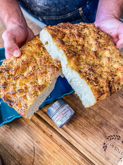 Everything But The Garlic Bread Seasoning | Gourmet Spice Blend | Non GMO, All Natural | Handmade in Small Batches in USA | Artisanal Seasoning Mix | Magnetic Tin | GLP-1 Friendly | Sustainably Sourced Rub | Ultra Premium | Gustus Vitae | #848