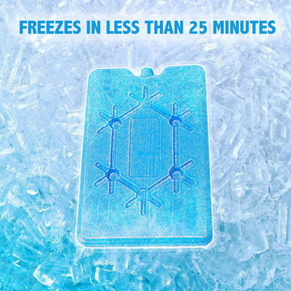 (Set of 6) XL Slim + Lunch Box Ice Packs - XL Slim, Turquoise Ice Packs & Small, Blue, Lunch Box Ice Packs - Refreezable & Reusable - Perfect for The Beach, Camping Trips, and Sports Events