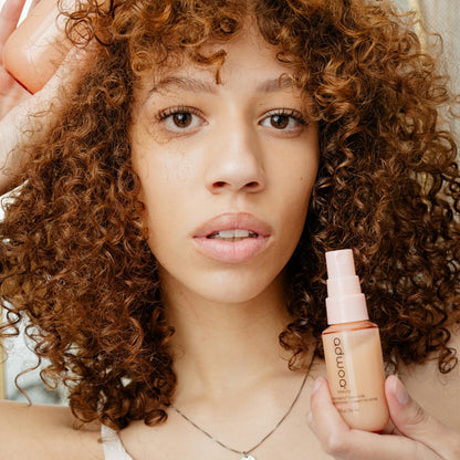 adwoa beauty Melonberry™ Hair Milk Leave In Conditioner Spray for Smooth, Moisturized, and Detangled Fine Hair, with Kalahari Melon, Strawberry and Raspberry Seed Oils, for all Hair Types - 1 oz.