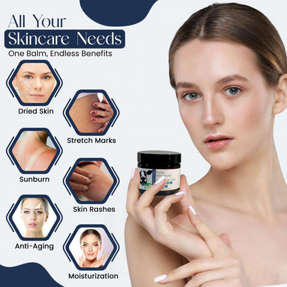 Grass Fed Beef Tallow for Skin - Tallow Face Moisturizer - Beef Tallow Balm for Face - Head to Toe Tallow Skin Care - Grass Fed Beef Tallow Moisturizer - Organic Beef Tallow for Face (Fragrance Free)