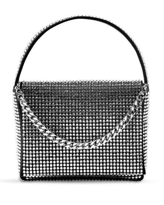 Liselle Kiss Women's Taylor Bag, Black Crystal/Silver, One Size