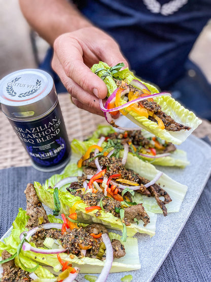 Brazilian Steakhouse BBQ Blend | Gourmet Seasoning, Artisanal Spice Blend | All Natural, Non GMO | Hand Crafted in Small Batches in USA | No MSG or Artificial Ingredients | GLP-1 Friendly | Sustainably Sourced, Ultra Premium Seasoning | Bougie BBQ | Gustu