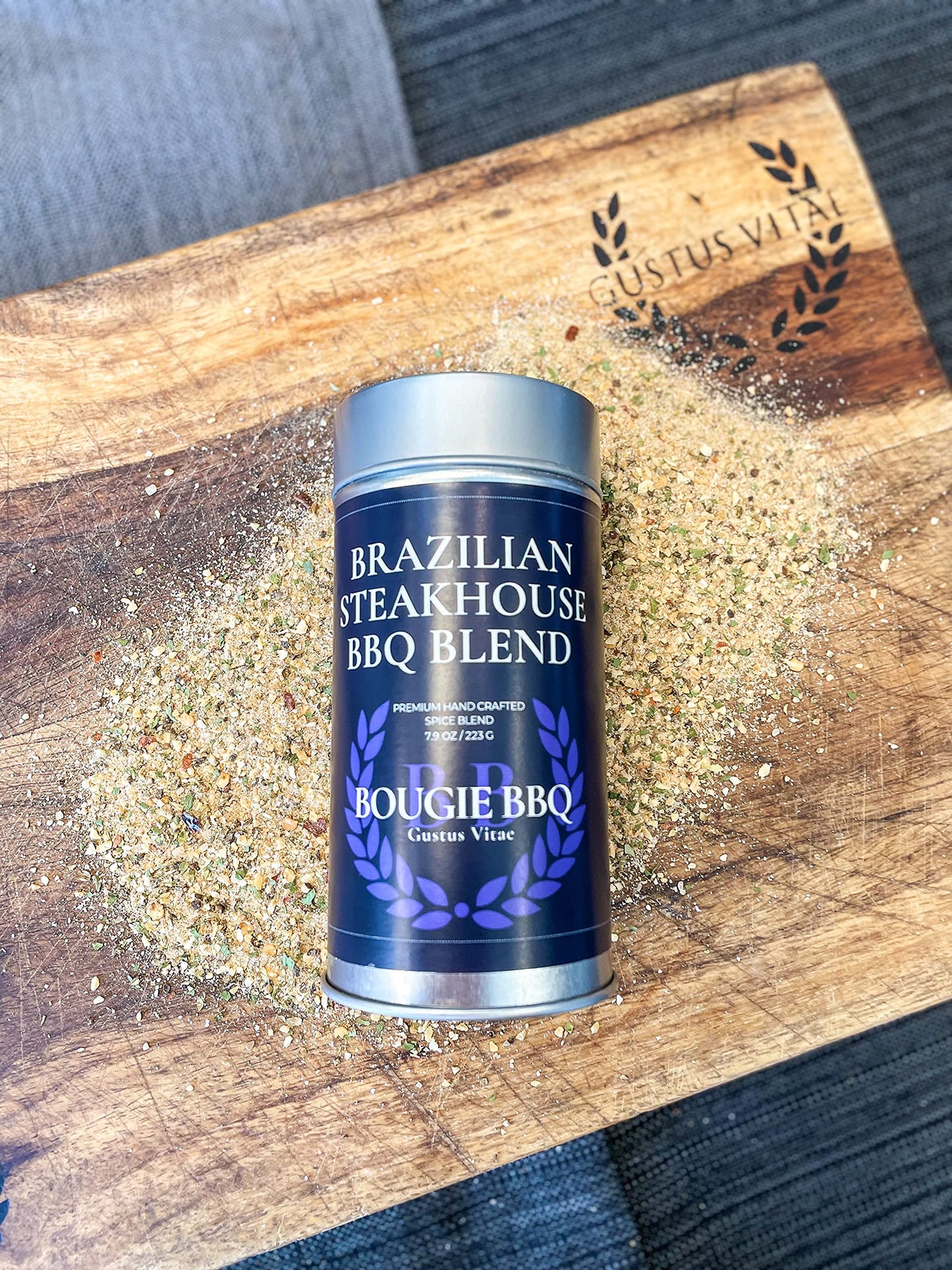 Brazilian Steakhouse BBQ Blend | Gourmet Seasoning, Artisanal Spice Blend | All Natural, Non GMO | Hand Crafted in Small Batches in USA | No MSG or Artificial Ingredients | GLP-1 Friendly | Sustainably Sourced, Ultra Premium Seasoning | Bougie BBQ | Gustu